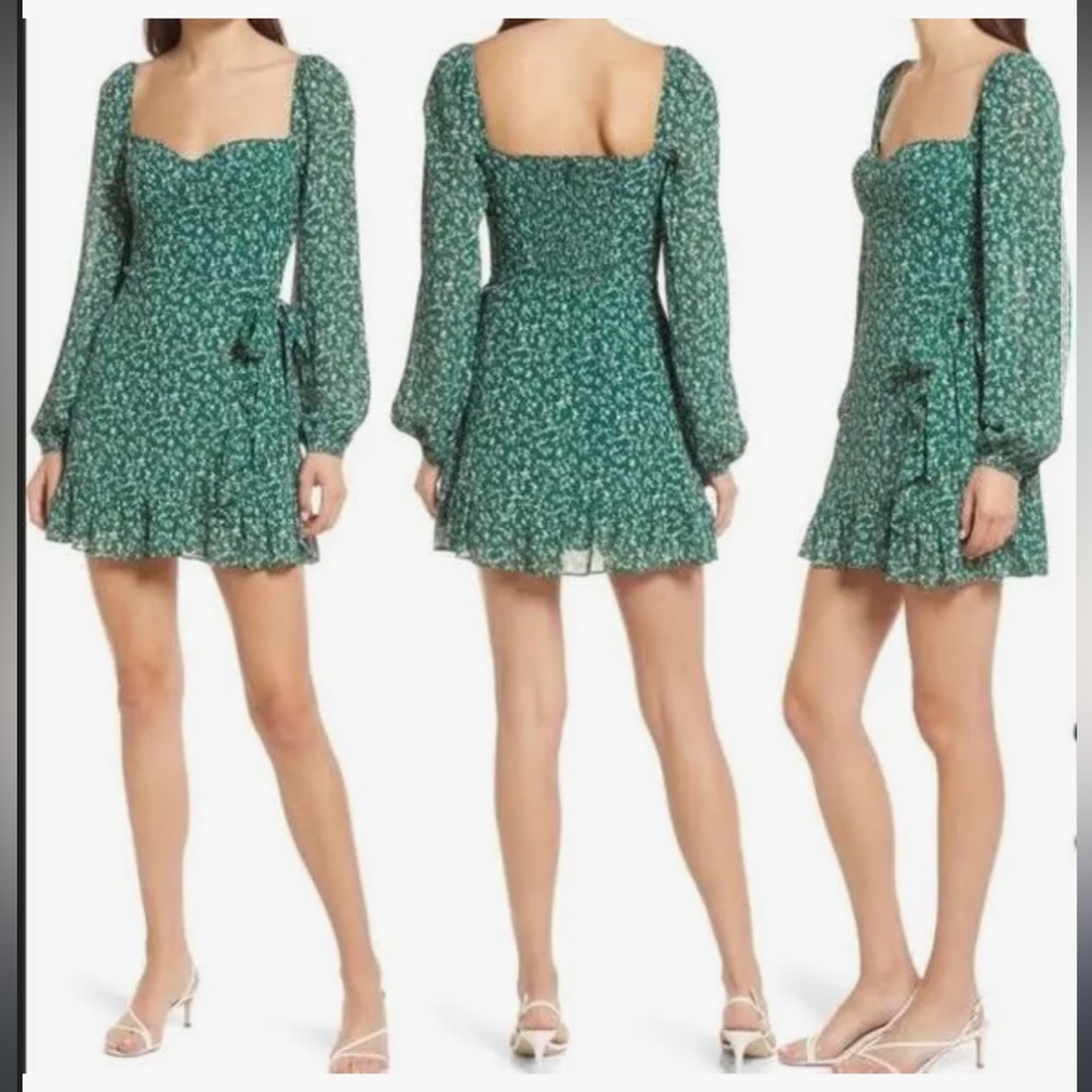 Reformation Cammi dress Parsley- size 4 - Picture 3 of 4